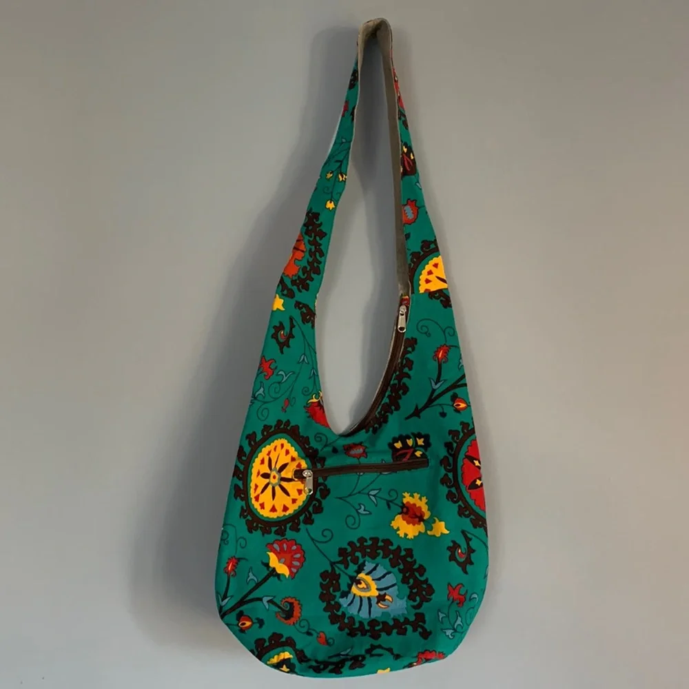 Boho Bag Crossbody Canvas Material NWOT